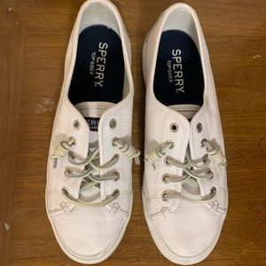 SPERRY TOP-SLIDER WHITE LEATHER